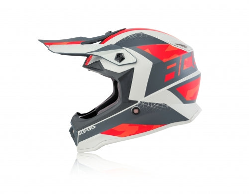 ACERBIS Helmet Kid Steel Red-Grey