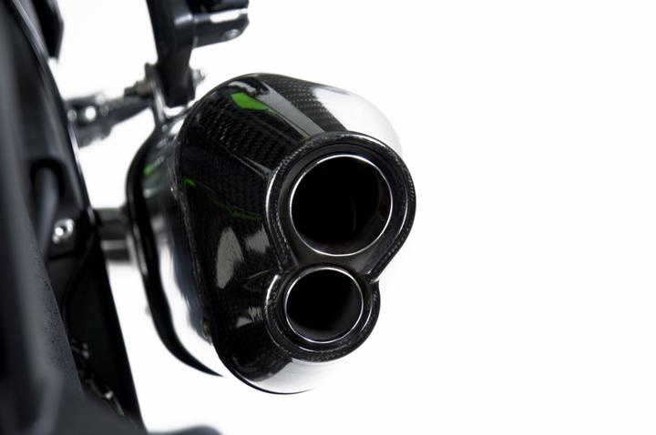 Yoshimura Kawasaki  ZX-10R 11-15 R-77D Stainless 3-4 Exhaust, w- Carbon Fiber Muffler