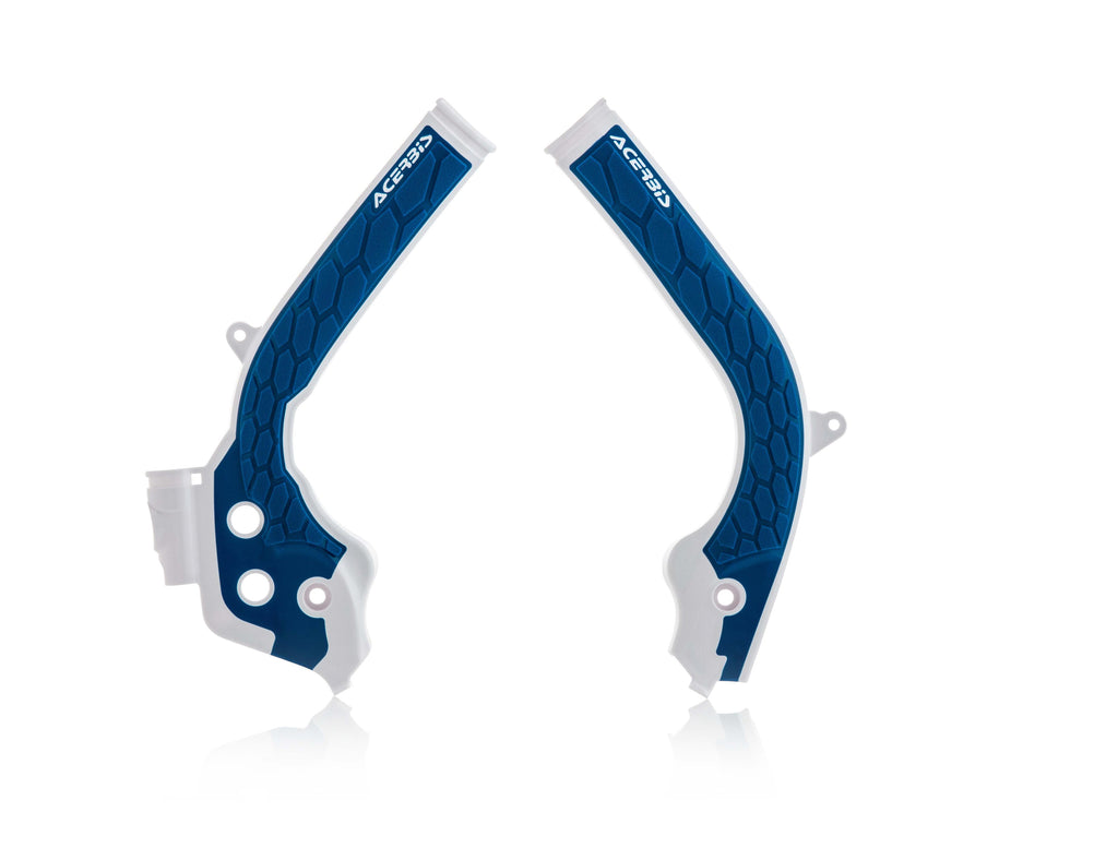 ACERBIS X-GRIP FRAME PROTECTOR KTM-HUSQVARNA white-blue