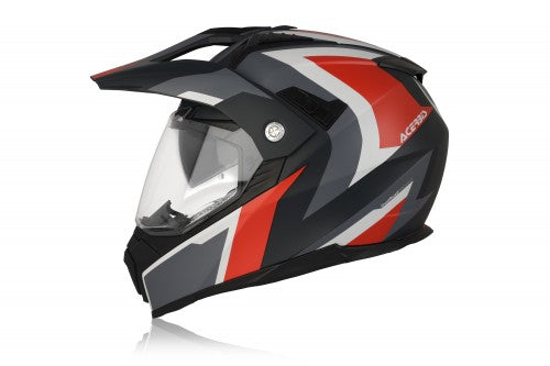 ACERBIS Helmet Flip FS - 606 - Grey/Red