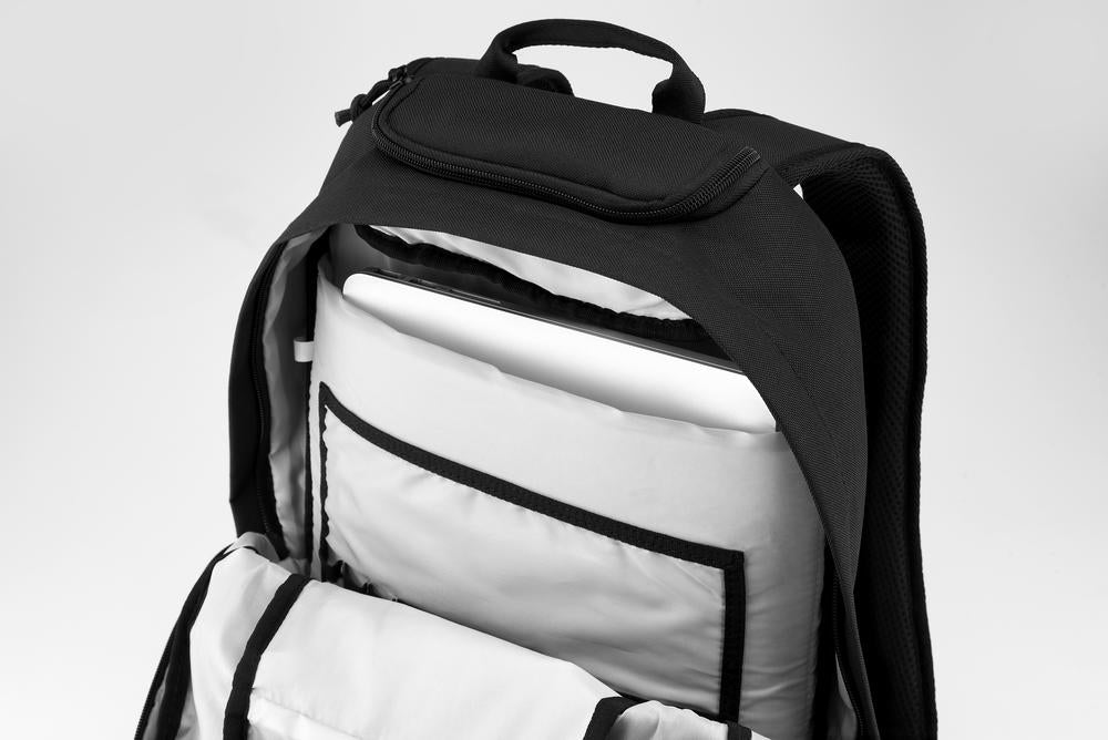100% SKYCAP Backpacks Black