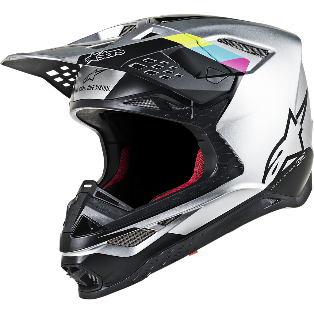 ALPINESTARS SuperTech S-M8 Contact Helmet ECE Silver Black