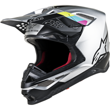 Load image into Gallery viewer, ALPINESTARS SuperTech S-M8 Contact Helmet ECE Silver Black