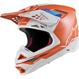ALPINESTARS SuperTech S-M8 Contact Helmet ECE Light Orange Cool Gray