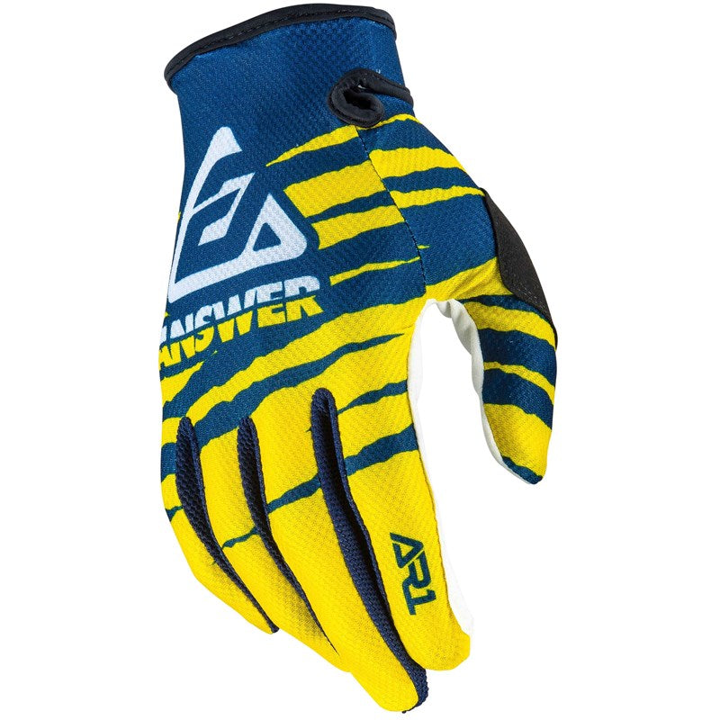 ANSWER AR1 PRO GLO GLOVE YELLOW-MID-WHITE