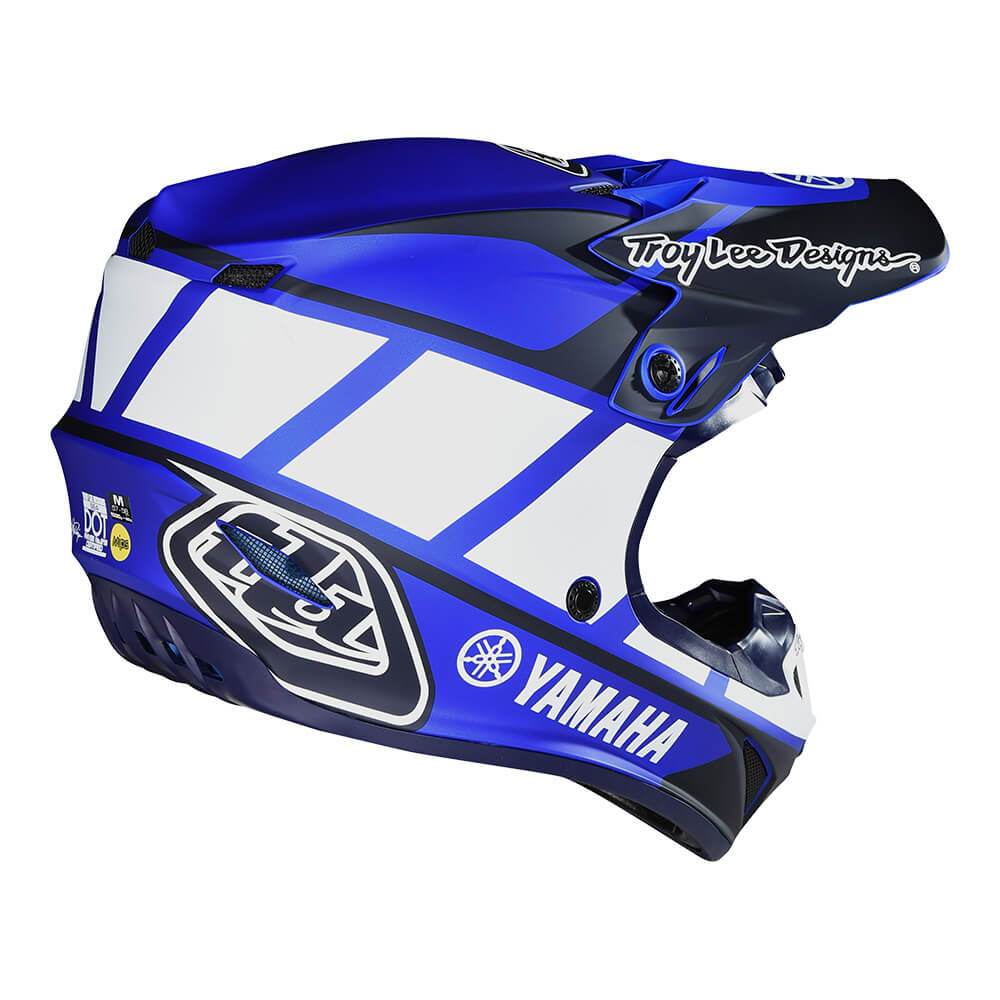 TLD Youth SE4 Polyacrylite Helmet W-Mips YAMAHA RS1 Blue