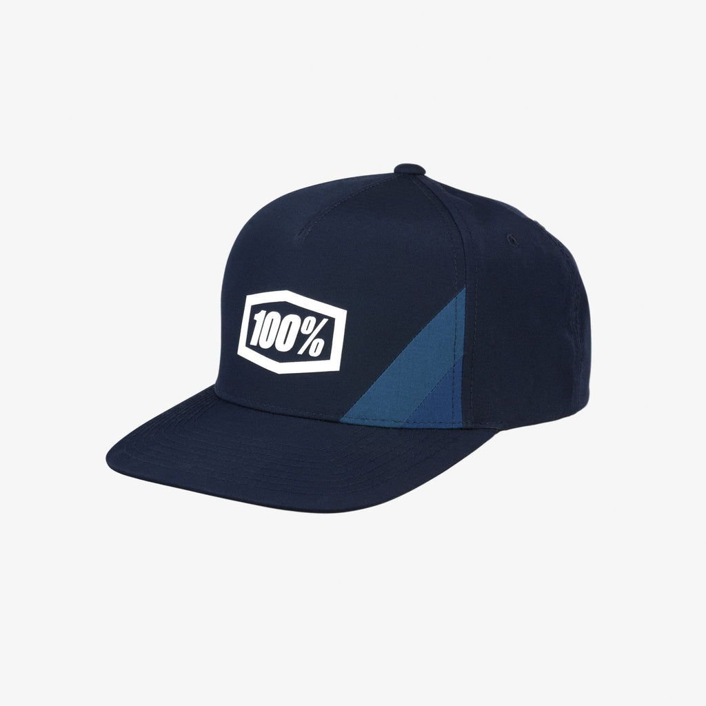 100% CORNERSTONE Snapback Hat Navy