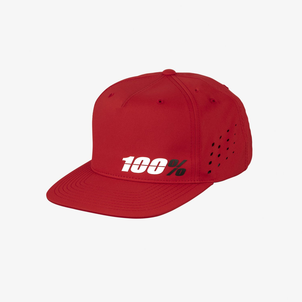 100% OZONE Snapback Hat Red