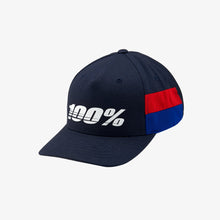Load image into Gallery viewer, 100% LOYAL Youth Snapback Hat Navy