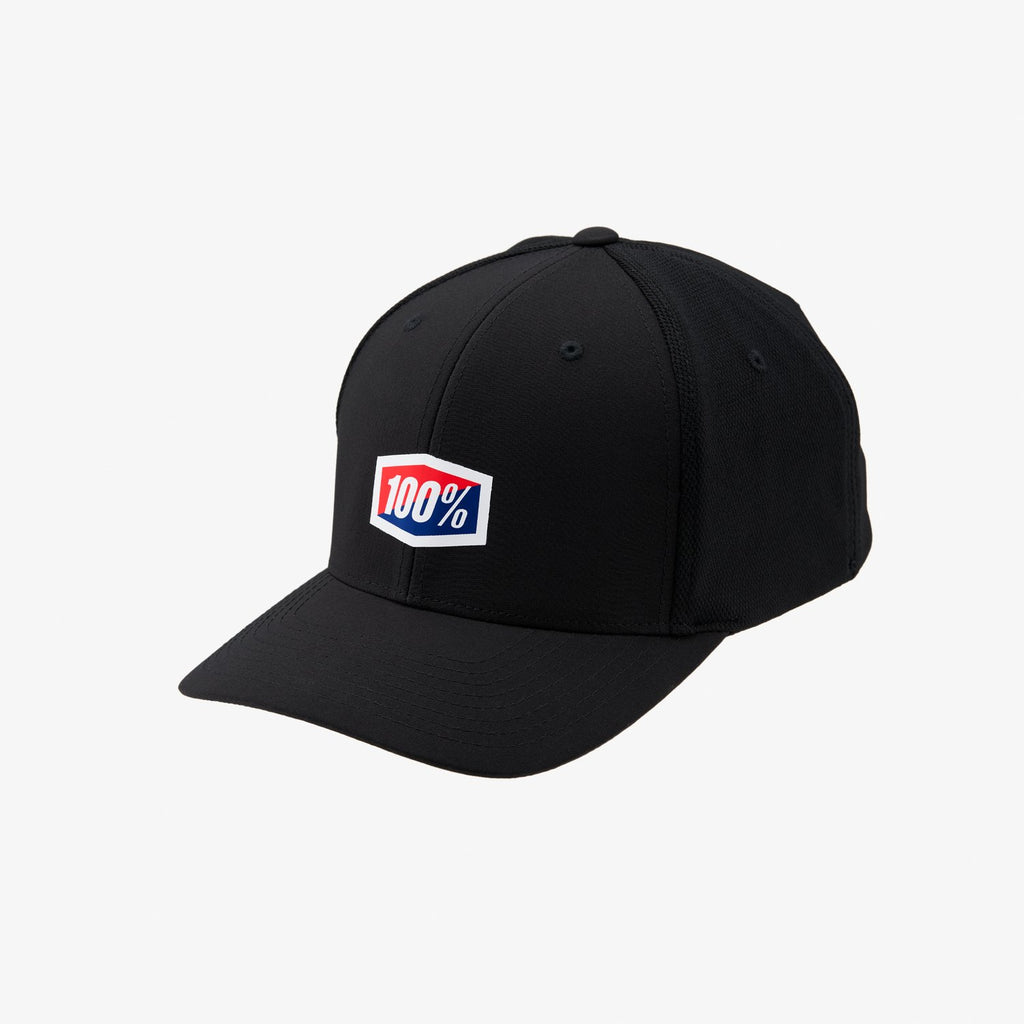 100% CONTACT X-Fit Snapback Hat Black
