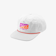 Load image into Gallery viewer, 100% RETRO Snapback Hat White OSFM