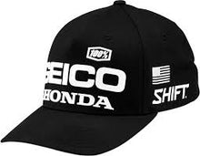 Load image into Gallery viewer, 100% SPEEDWAY FlexFitA A Hat GEICO-HONDA Black