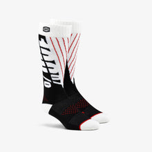 Load image into Gallery viewer, 100% TORQUE Comfort Moto Socks Black-White
