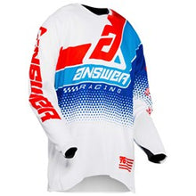 Load image into Gallery viewer, ANSWER ELITE KORZA JERSEY WHITE-RED-HYPER-BLUE