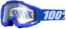 Load image into Gallery viewer, 100% ACCURI ENDURO MTB Goggle Reflex Blue Clear Vented Dual Lens