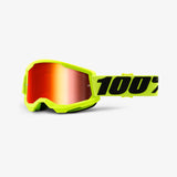 100% STRATA 2 Goggle Yellow - Mirror Red Lens
