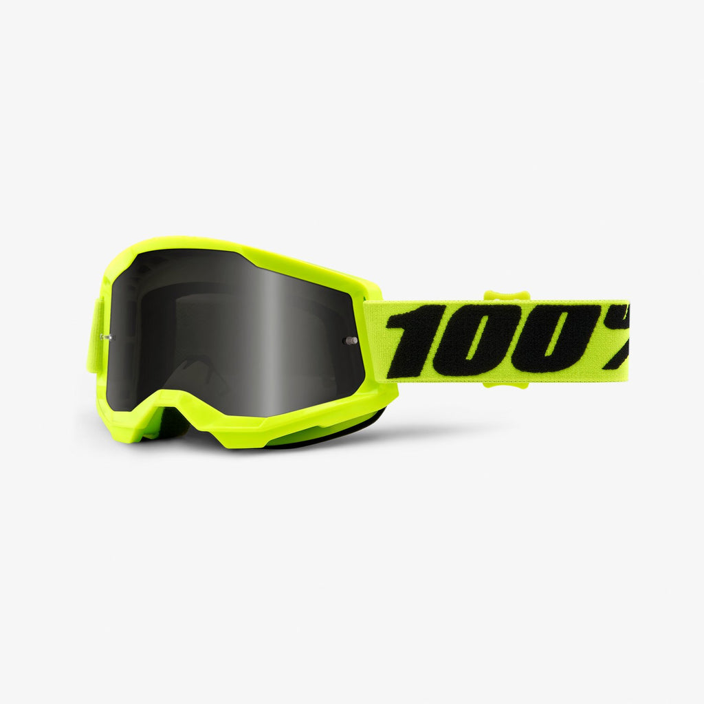 100% STRATA 2 Sand Goggle Yellow - Smoke Lens