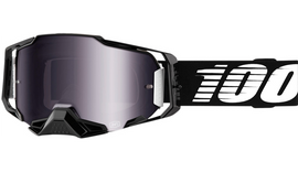 100%  ARMEGA Goggles - Black - Silver Flash Mirror