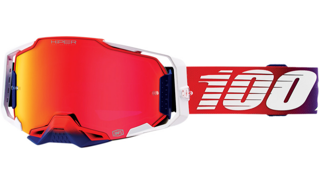 100% ARMEGA Goggle Factory - HiPER Red Mirror