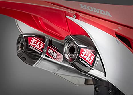 Yoshimura Honda CRF450R-RX 17-20 RS-9T Stainless Full System, w- Stainless Mufflers