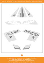 Load image into Gallery viewer, KTM DECAL SET RC8 R WHITE