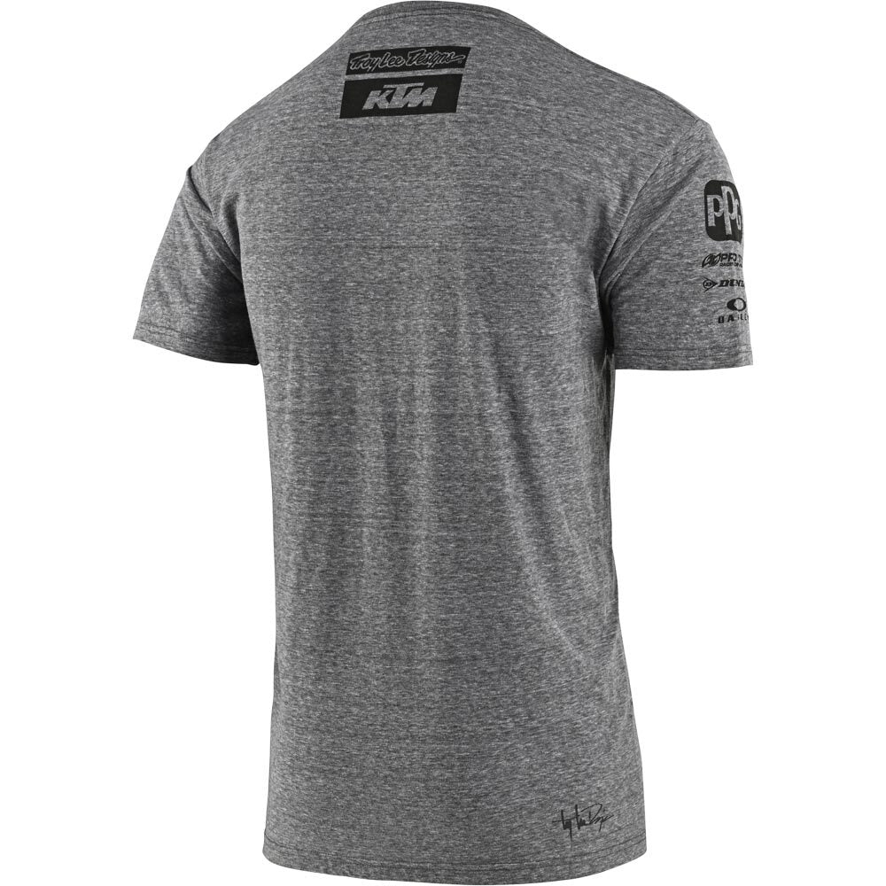 TLD KTM Team Tee Vintage Gray