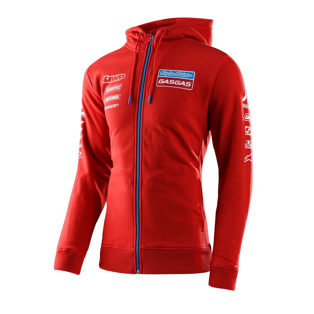 TLD GASGAS Team Zipup Hoodie RED