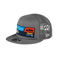 TLD KTM Team Snapback Hat; Gray