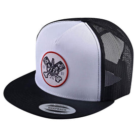 TLD Piston Snapback Hat Bone Black