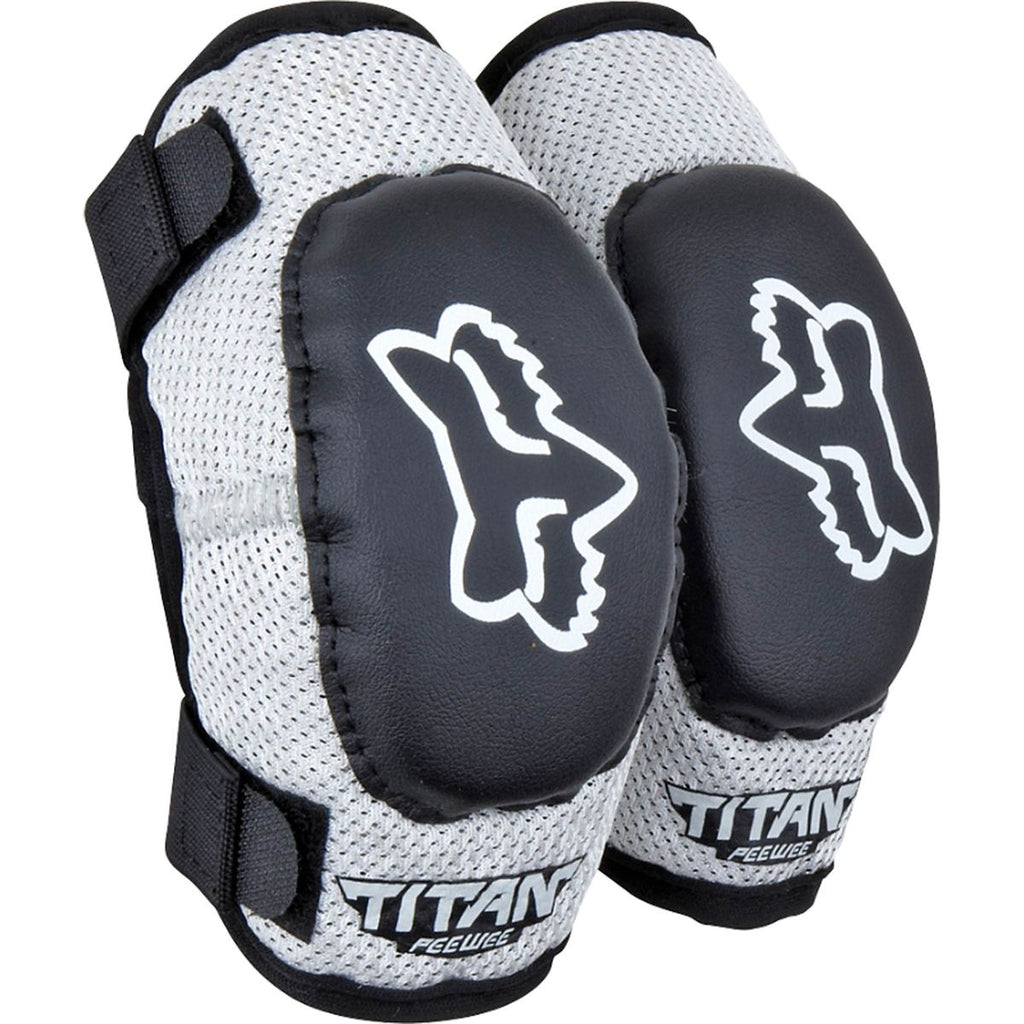 FOX PEEWEE TITAN ELBOW GUARD BLK-SLV