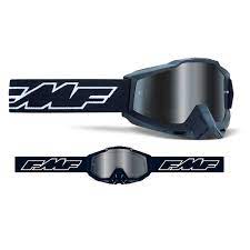FMF PowerBomb Rocket Youth Goggles Black - Silver Mirror