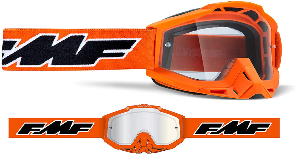 FMF PowerBomb Rocket Youth Goggles Orange - Clear