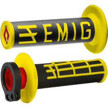 Load image into Gallery viewer, ODI MX LOCK-ON V2 EMIG 4 STRK BLK-FURO YELLOW