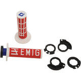 ODI Emig Racing V2 Lock-On Grips Red-White