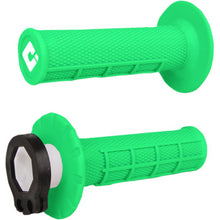 Load image into Gallery viewer, ODI V2 Waffle Lock-On Grips Fluorescent Green