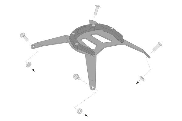 SW MOTECH PRO tank ring. Black. KTM 990 SD- 390, 790 Adv. 6 screws.