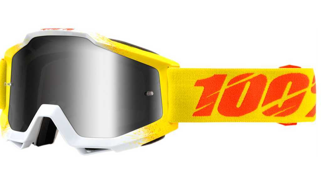 100% ACCURI Goggles - Zest - Silver Mirror