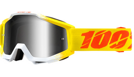 100% ACCURI Goggles - Zest - Silver Mirror