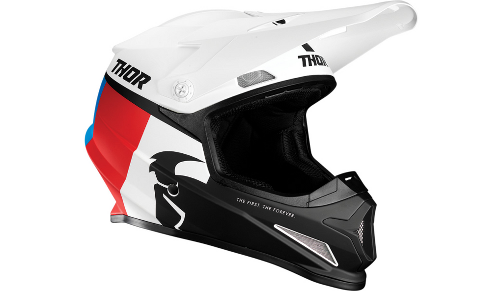 THOR Sector Racer Helmet White-Blue-Red