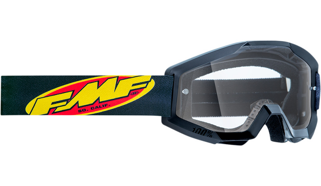 FMF PowerCore Core Goggles Black - Clear