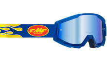 Load image into Gallery viewer, FMF PowerCore Flame Goggles Navy - Blue Mirror