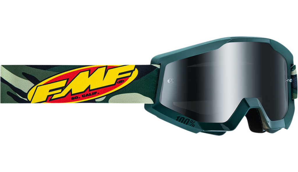 FMF PowerCore Assault Goggles Camo - Silver Mirror