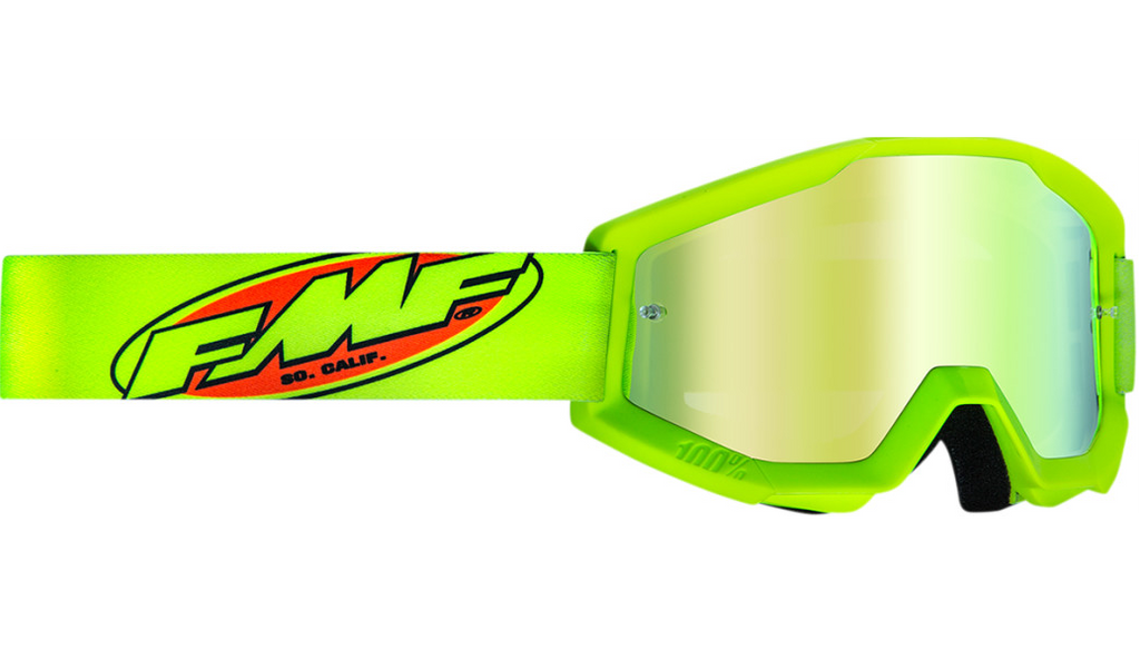 FMF  PowerCore Core Youth GogglesYellow - Gold Mirror