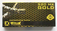 Load image into Gallery viewer, Pro-X X-Ring Rollerchain Gold 520 x 120 L