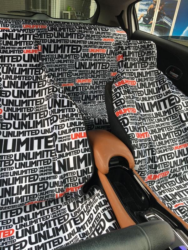 UNLIMITED Car Front Seat Cover LOGO